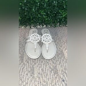 White sandals